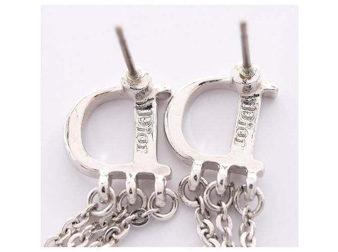 Orecchini Christian Dior Dior Logo Swing Argento - vista 5