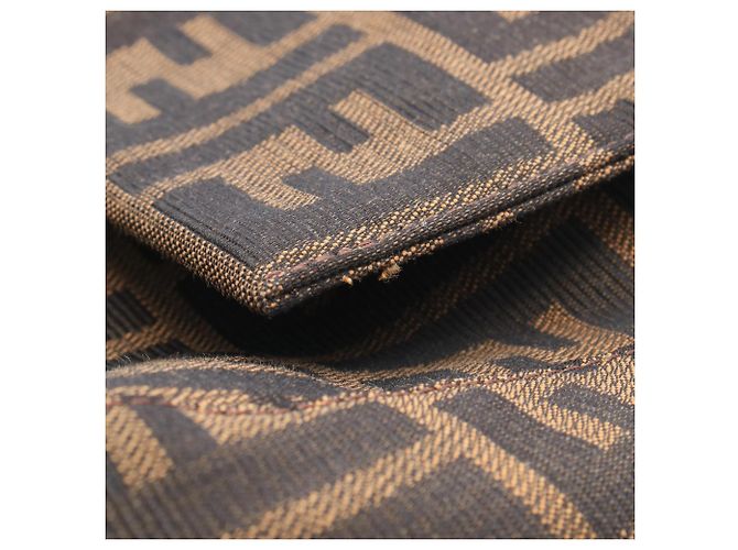 Borsa a tracolla Fendi Mamma Bucket Zucca Marrone Nero - vista 6