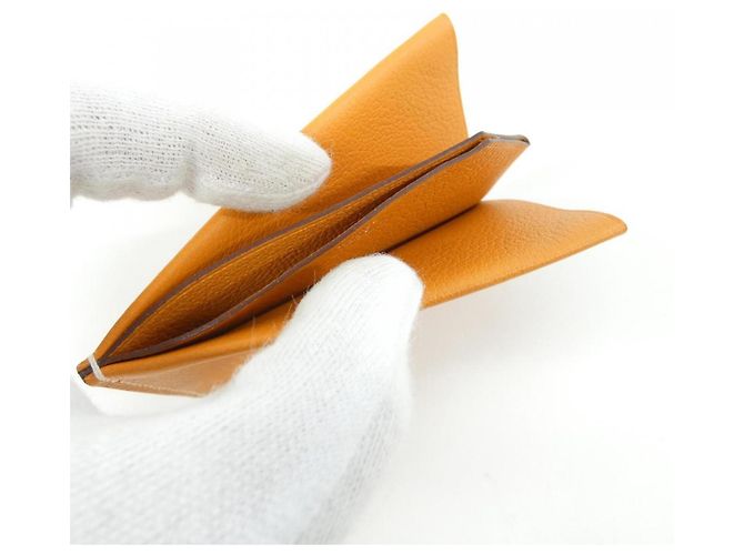 Hermès Tarjetero Hermes H Sellier Naranja - vista 5