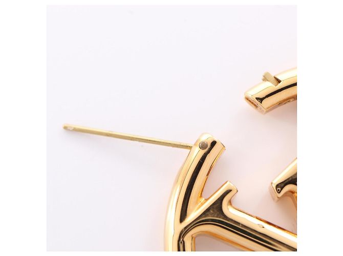 Louis Vuitton Boucles d'Oreilles Hoop Louise Earrings D'oro - vista 6
