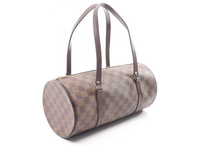 Borsa Louis Vuitton Papillon 30 Damier Ebene Marrone - vista 2