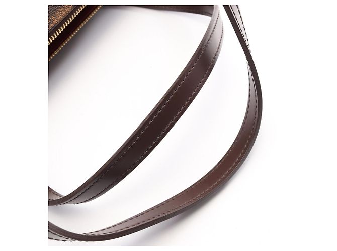 Borsa Louis Vuitton Papillon 30 Damier Ebene Marrone - vista 7
