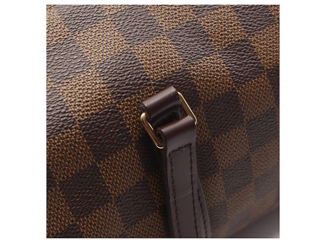 Borsa Louis Vuitton Papillon 30 Damier Ebene Marrone - vista 9