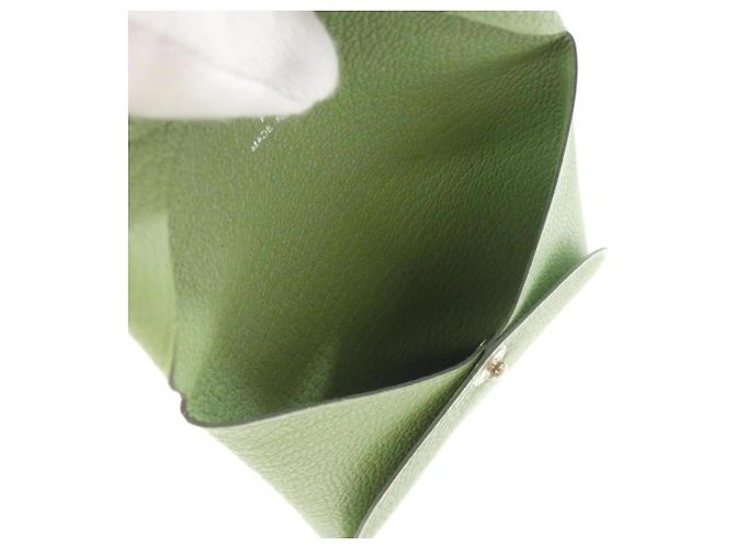 Hermès Monedero Hermes Bastia en Vert Verde claro - vista 5
