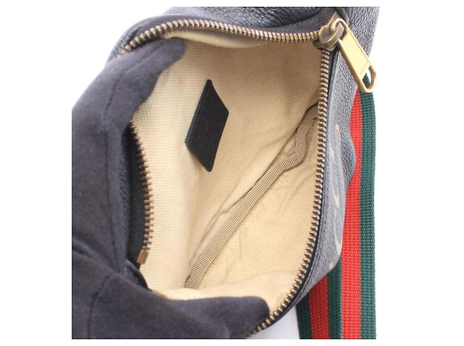Piccolo borsello da cintura Gucci Logo Print Nero Multicolore - vista 3
