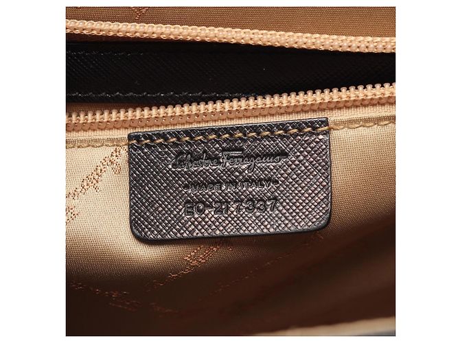 Borsa 2-Way Salvatore Ferragamo Gancini Nero - vista 4