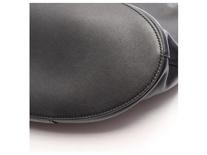 Borsa Hobo Tote Saint Laurent in pelle nera Nero - vista 5