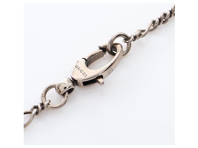 Collana Gucci Lion Head Nero Argento - vista 4