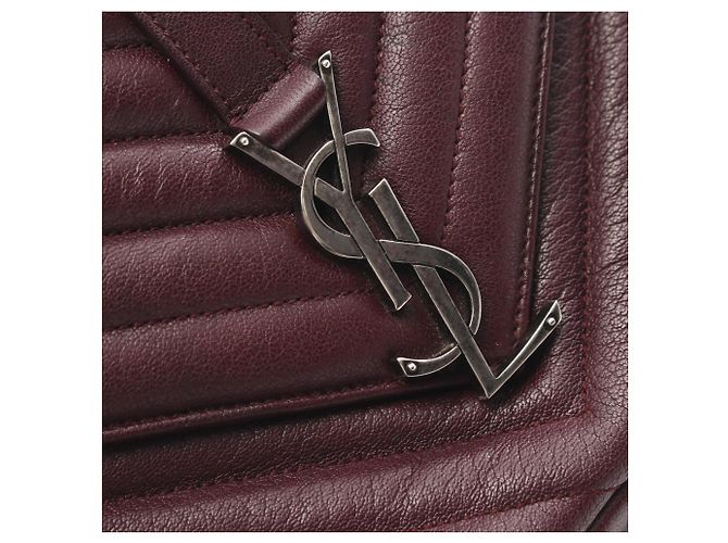 Borsa a mano 2-Way College Yves Saint Laurent Paris Bordò - vista 9