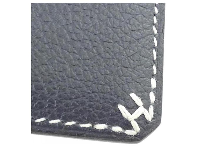 Hermès Tarjetero Hermes H Sellier Azul - vista 4