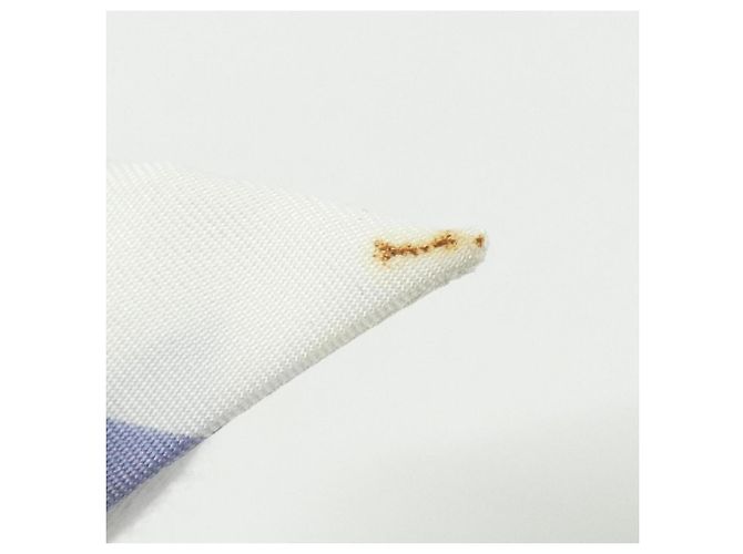 Hermès Twilly Hermes MORS ET GOURMETTES VICHY Bianco Blu - vista 3