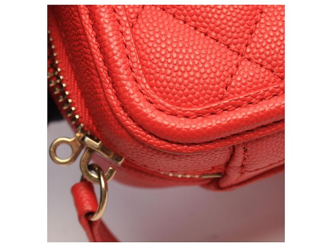Borsa Vanity Small Chanel CC Figley Rosso - vista 6