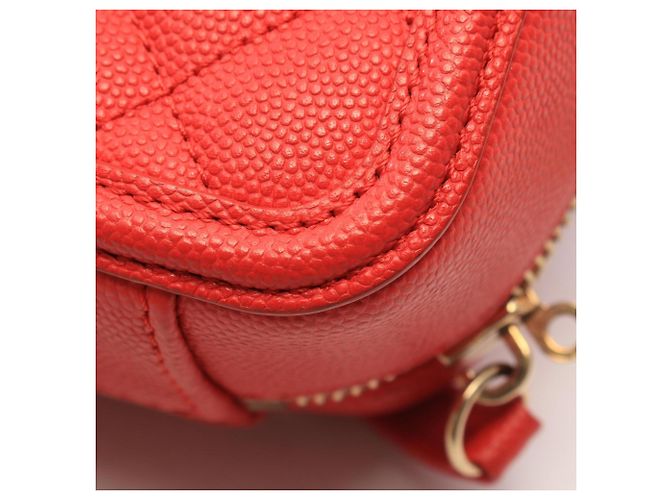 Borsa Vanity Small Chanel CC Figley Rosso - vista 7