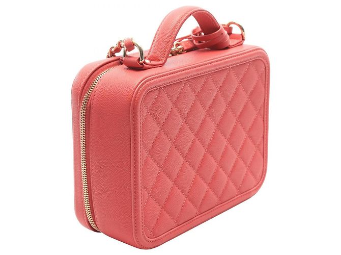 Borsa a tracolla 2-Way Chanel CC Filigree Matelassé Rosa - vista 2