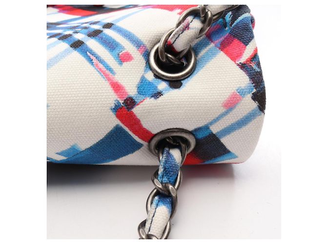 Borsa a Tracolla Chanel Airline Bianco Multicolore - vista 10