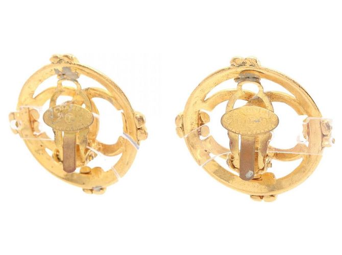 Chanel Coco Mark vergoldete Clip-Ohrringe Golden - Ansicht 2