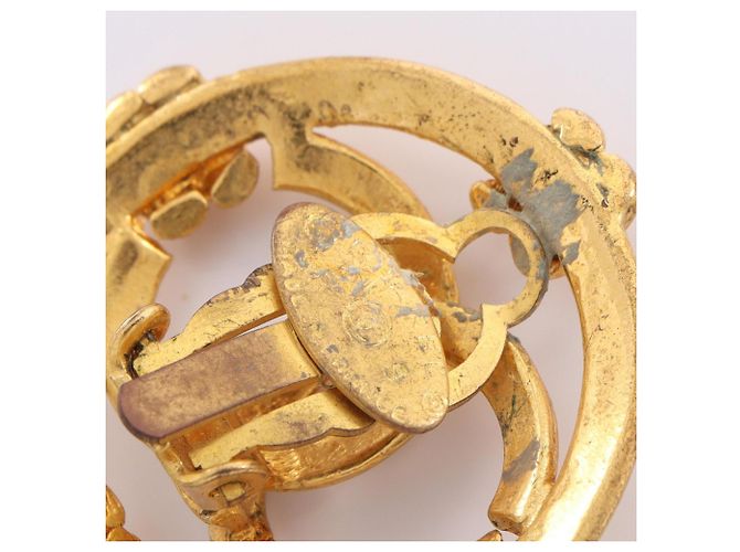 Chanel Coco Mark vergoldete Clip-Ohrringe Golden - Ansicht 8