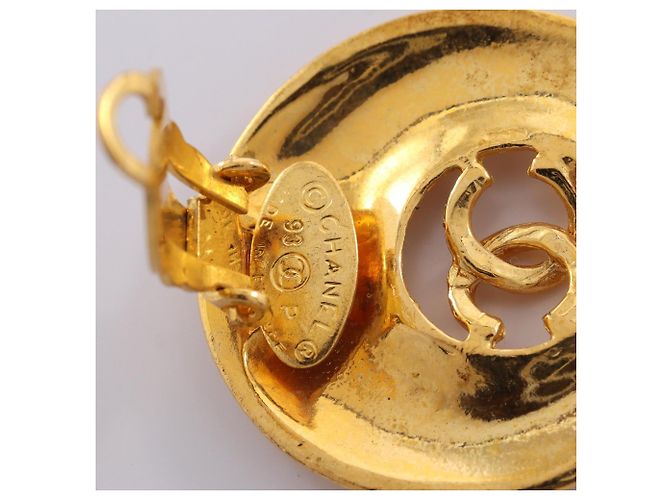 Orecchini a clip Chanel Coco Mark placcati in oro D'oro - vista 3
