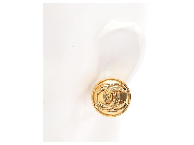 Orecchini a clip Chanel Coco Mark D'oro - vista 4