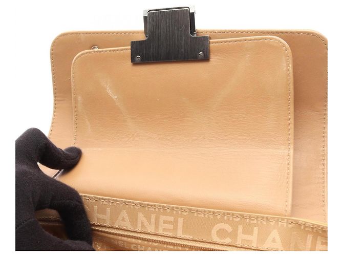 Borsa a tracolla Chanel Coco Mark in pelle gialla Giallo - vista 9