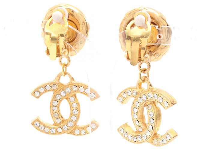 Chanel Coco Mark Swing Ohrringe Golden - Ansicht 2