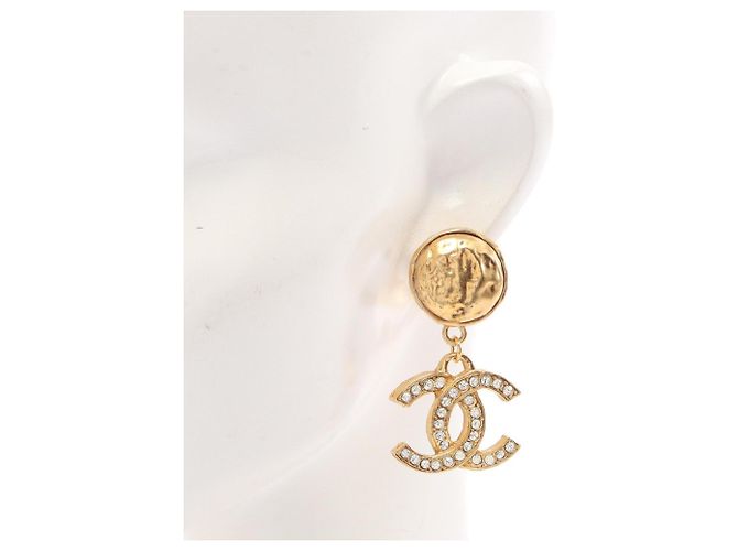 Chanel Coco Mark Swing Ohrringe Golden - Ansicht 4