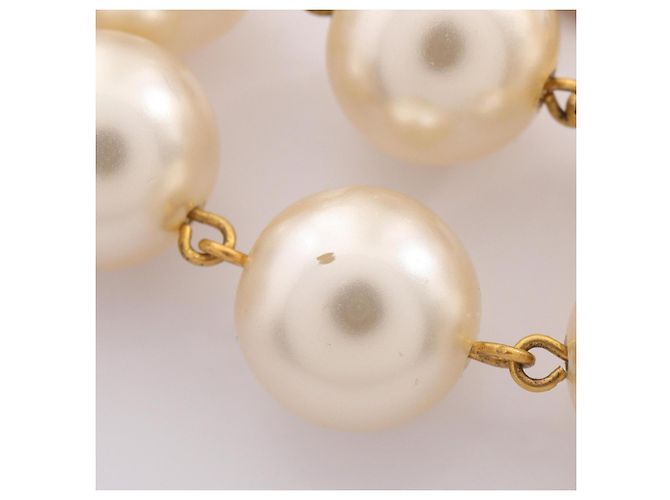 Collana Chanel Coco Mark Bianco D'oro - vista 7