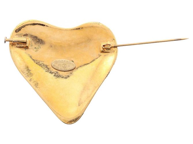 Timeless Chanel Coco Mark Heart Brosche Golden - Ansicht 2
