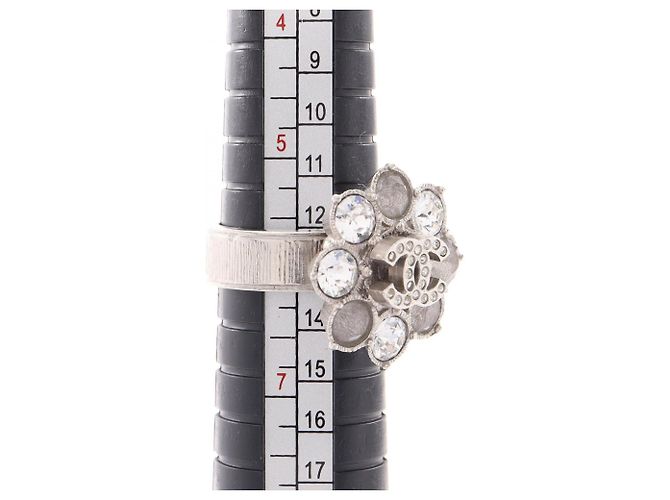 Chanel Coco Mark Ring mit Blumenmotiv Silber - Ansicht 5