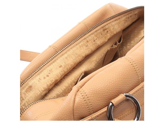 Borsa a tracolla Chanel Chocolate Bar in Beige - vista 8
