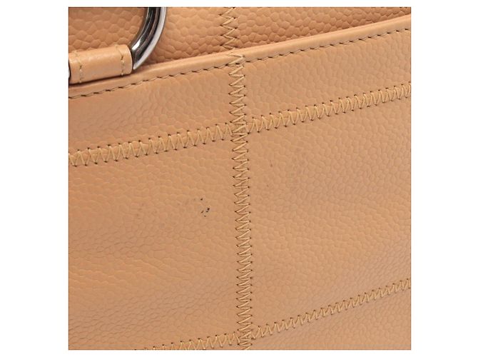Borsa a tracolla Chanel Chocolate Bar in Beige - vista 9