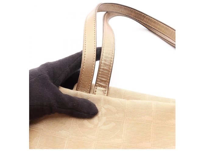 Borsa Tote Large Chanel New Travel Line D'oro - vista 13
