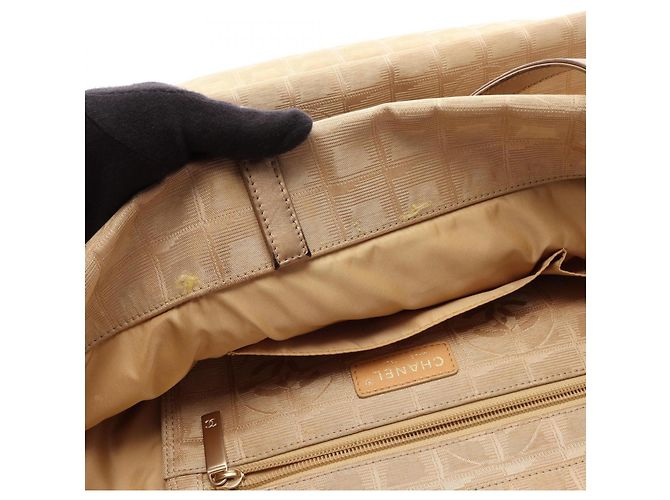 Borsa Tote Large Chanel New Travel Line D'oro - vista 9