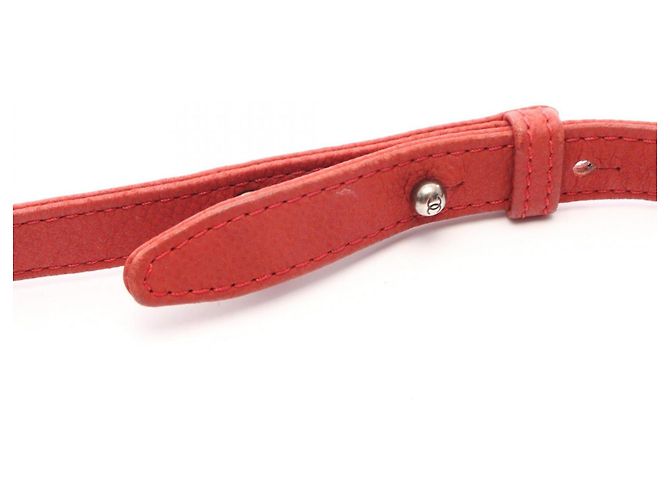 Borsa a tracolla Chanel Boy in pelle di vitello grana rossa Rosso - vista 13