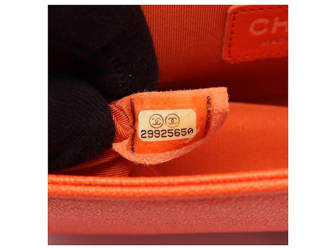 Borsa a tracolla Chanel Boy Small Arancione - vista 5