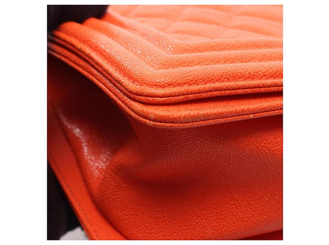 Borsa a tracolla Chanel Boy Small Arancione - vista 6