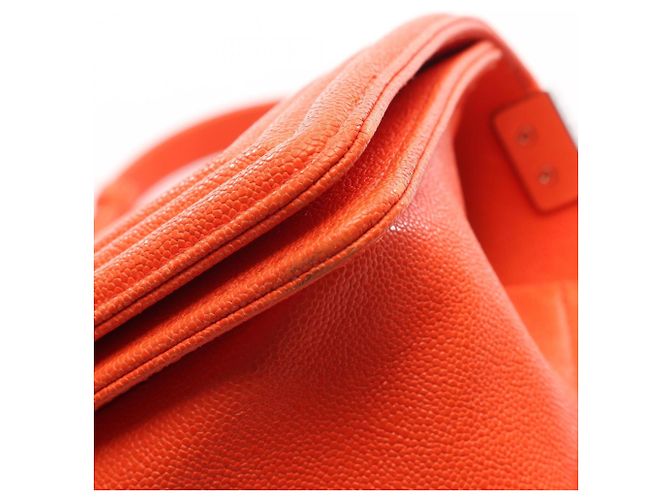 Borsa a tracolla Chanel Boy Small Arancione - vista 7