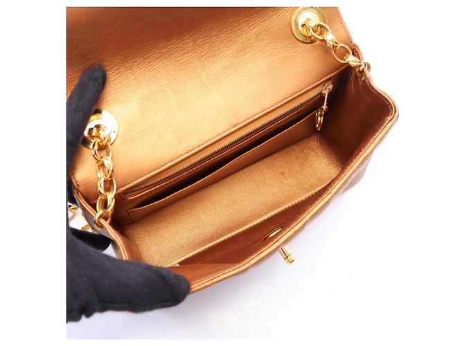 Borsa Chanel Mademoiselle Marrone - vista 3