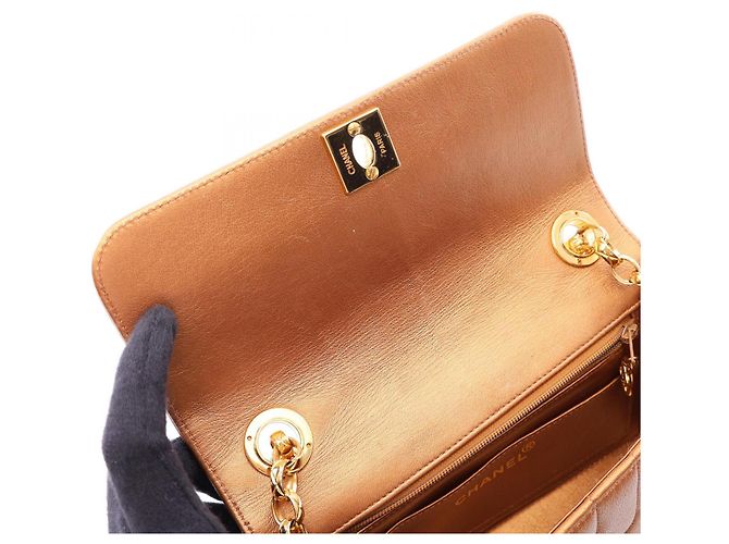 Borsa Chanel Mademoiselle Marrone - vista 6