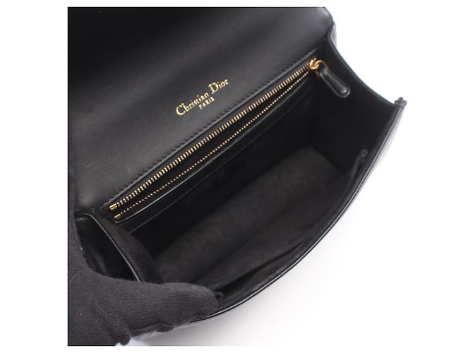 Borsa a tracolla Christian Dior DIORAMA con borchie Nero - vista 3