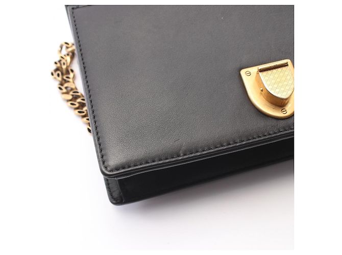 Borsa a tracolla Christian Dior DIORAMA con borchie Nero - vista 6