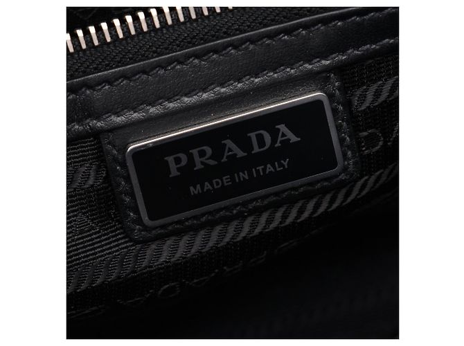 Saffiano Borsa a tracolla Prada con logo triangolare Nero - vista 4