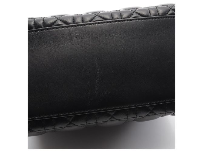 Christian Dior LADY DIOR Borsa a mano Medium Cannage Nero - vista 7