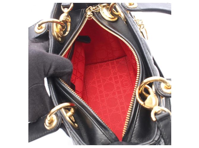 Borsa 2-Way Lady Dior Christian Dior Nero - vista 3