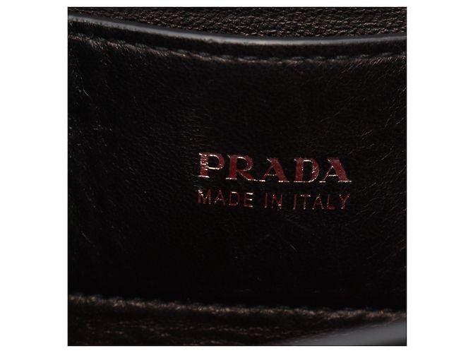 Borsa a tracolla Prada in pelle Saffiano Rosso - vista 4