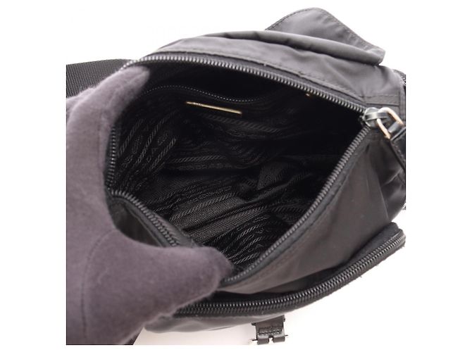 Bolsa de ombro Prada Nylon Preto - vista 3