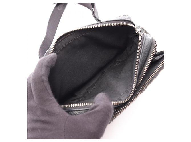 Borsa a tracolla Christian Dior Dior Strap Zip Pouch Oblique Beige Blu navy - vista 3