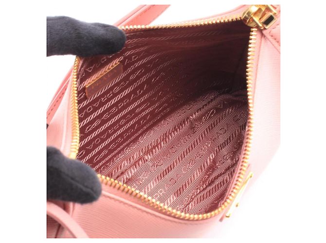 Borsa Prada Saffiano Lux Rosa - vista 3
