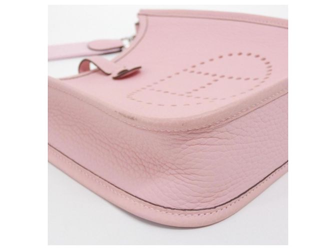 Hermès Borsa a tracolla Hermes Evelyne in Rose Sakura Rosa - vista 3