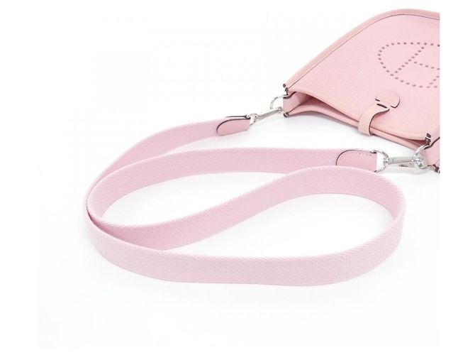 Hermès Borsa a tracolla Hermes Evelyne in Rose Sakura Rosa - vista 4